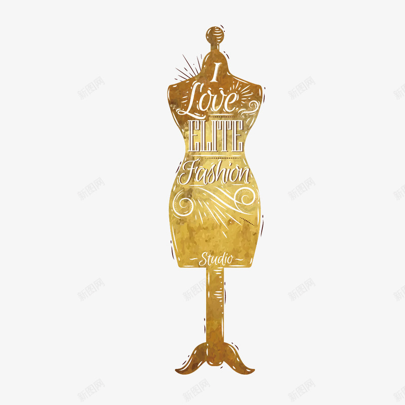 金色衣服标签png免抠素材_88icon https://88icon.com 服饰 标签 裁缝 装饰 金色