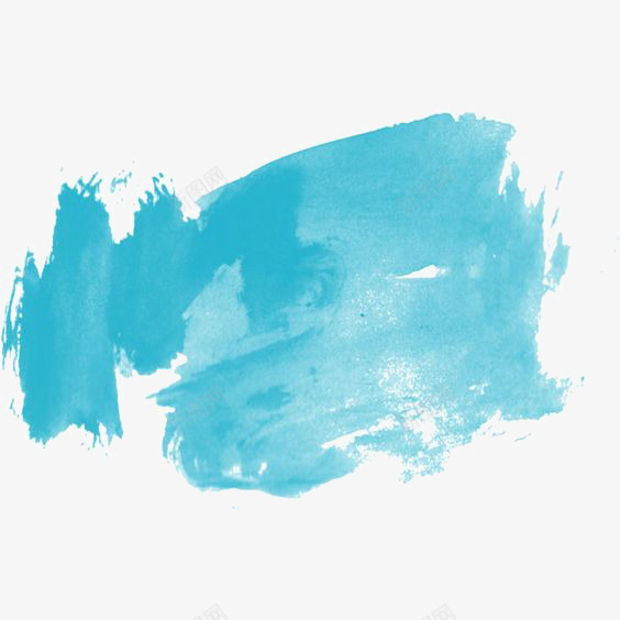 蓝色墨迹png免抠素材_88icon https://88icon.com 墨迹装饰 水彩 水彩装饰 油漆 涂鸦 蓝色 设计感