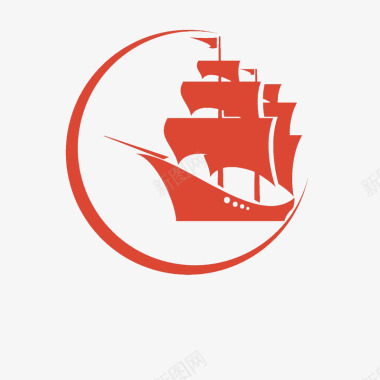 卡通船卡通船的LOGO图标图标