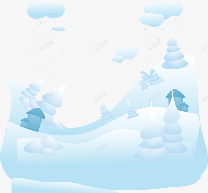 白雪皑皑的冬季景观背景png免抠素材_88icon https://88icon.com 下雪 漫天飞雪 白雪皑皑 背景装饰 雪景背景