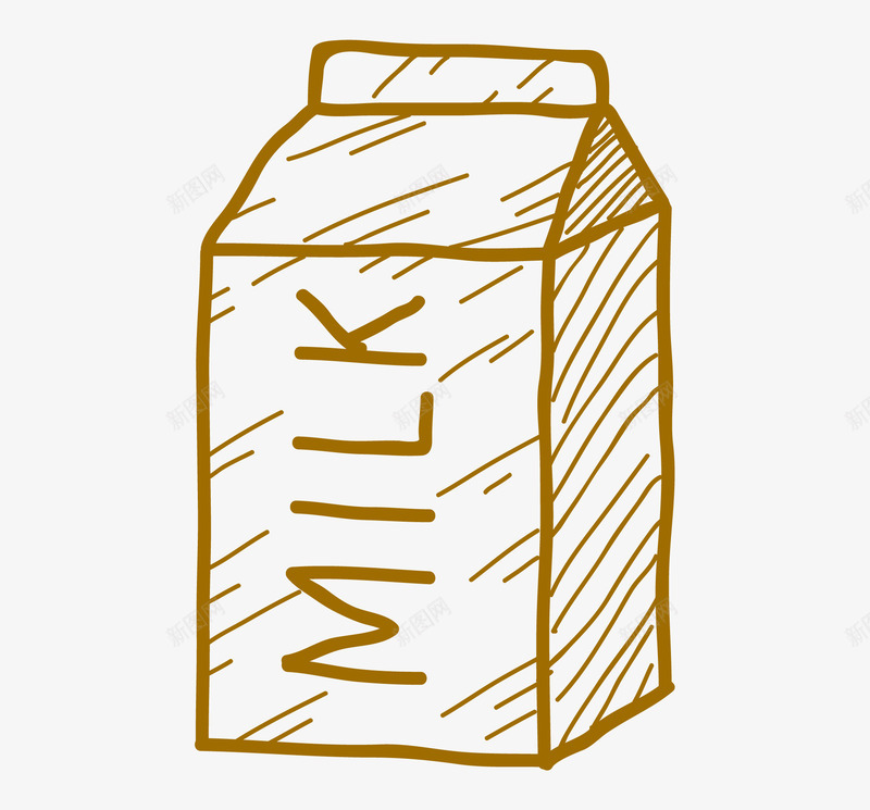手绘棕色一盒牛奶简笔画png免抠素材_88icon https://88icon.com milk 一盒牛奶 奶盒 牛奶 牛奶纸盒 素描