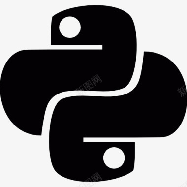 延伸路面Python语言的标识图标图标