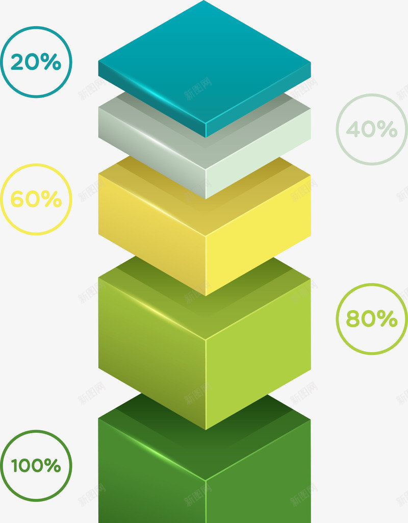 重叠方块图形矢量图eps免抠素材_88icon https://88icon.com PPT图形 PPT图表 信息图表 商务信息 方块图形 演示图形 重叠方块 矢量图