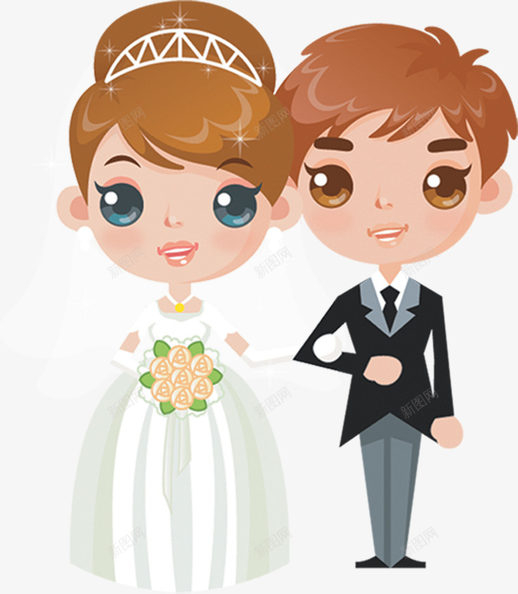 卡通情侣小人png免抠素材_88icon https://88icon.com 卡通 小人 情侣