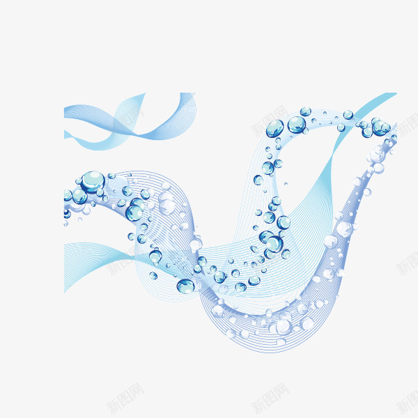波纹水花淡蓝色矢量图ai免抠素材_88icon https://88icon.com 水花 波纹 淡蓝色 矢量图