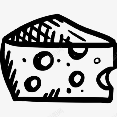 脂肪奶酪图标图标