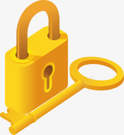 金属制品锁和钥匙矢量图素材