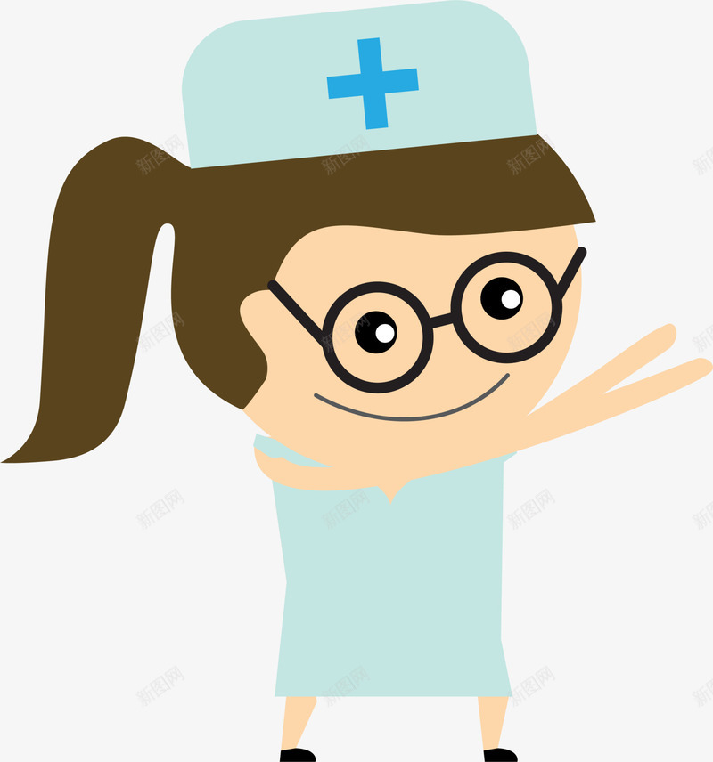蓝色卡通护士png免抠素材_88icon https://88icon.com 医院 卡通小人 可爱女孩 治疗 蓝色护士 装饰图案 诊所
