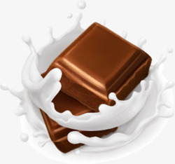 巧克力牛奶片素材