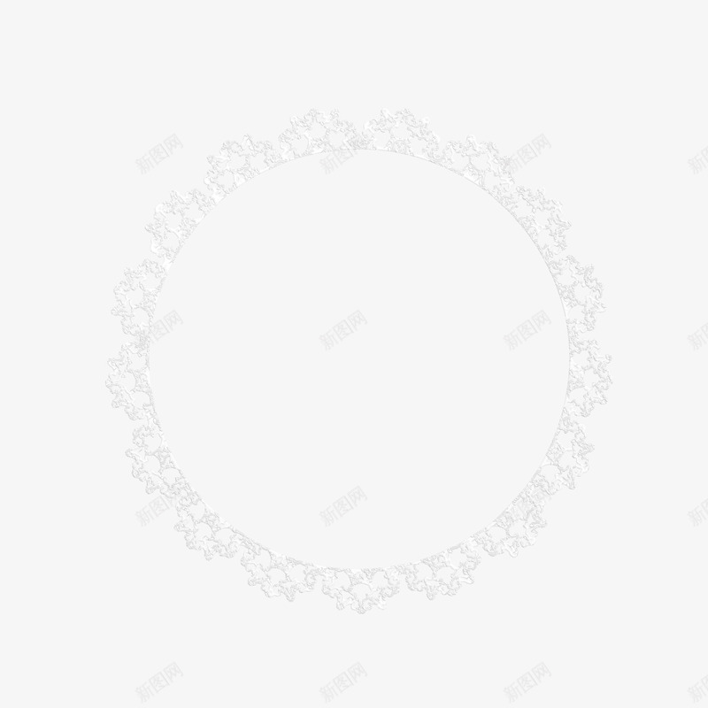 白色花纹丝巾圆环png免抠素材_88icon https://88icon.com 丝巾圆环 漂亮圆环 白色圆环 花纹圆环