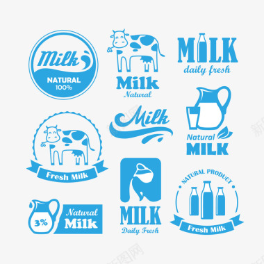 牛奶冲泡MILK牛奶LOGO图标图标