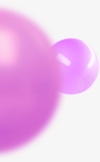 粉色卡通亮光造型圆球素材