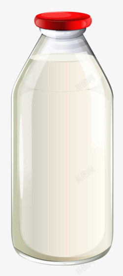 透明牛奶瓶素材