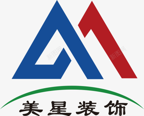 中国航天企业logo标志美星装饰logo矢量图图标图标