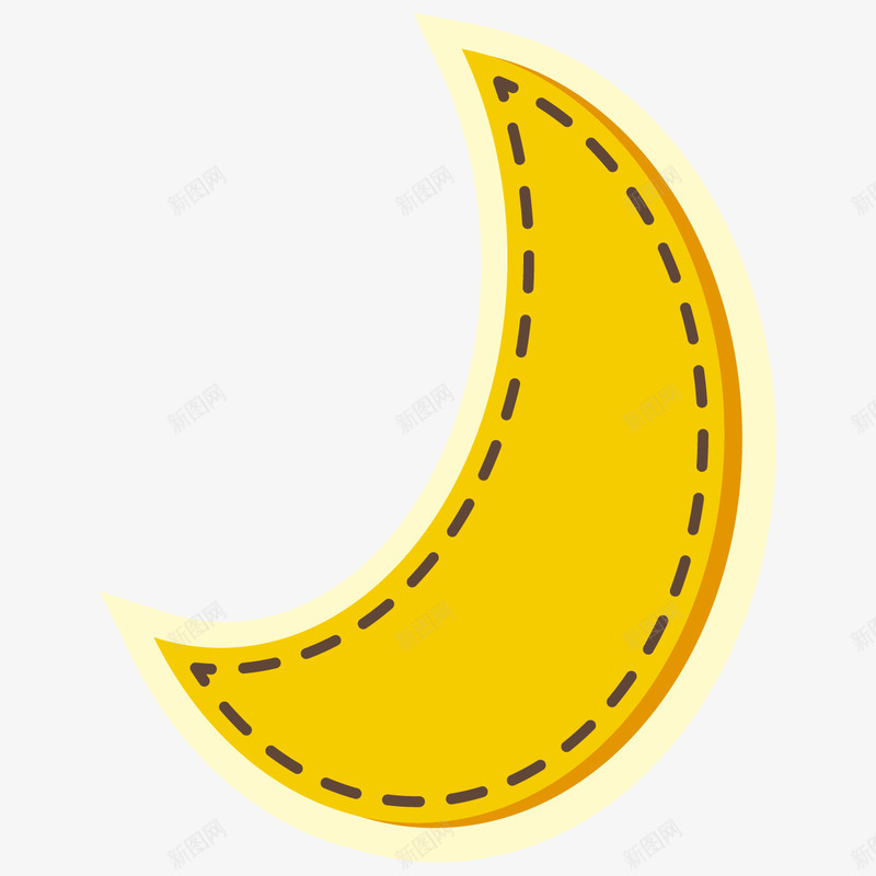 卡通简笔月亮手绘图png免抠素材_88icon https://88icon.com 卡通 弯弯的 手绘 月亮 月光 月牙 简图 简笔