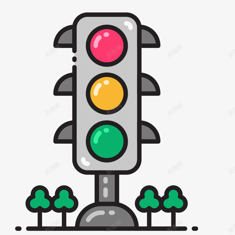 卡通简约线条定位导航装饰png免抠素材_88icon https://88icon.com 卡通定位样式 地图定位标志 地图导航定位 地图导航广告设计 地图导航海报设计 地标 地标建筑 车内导航定位