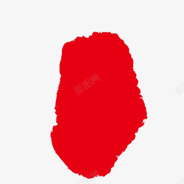 中国风红色印章边框红色国风印章图标图标