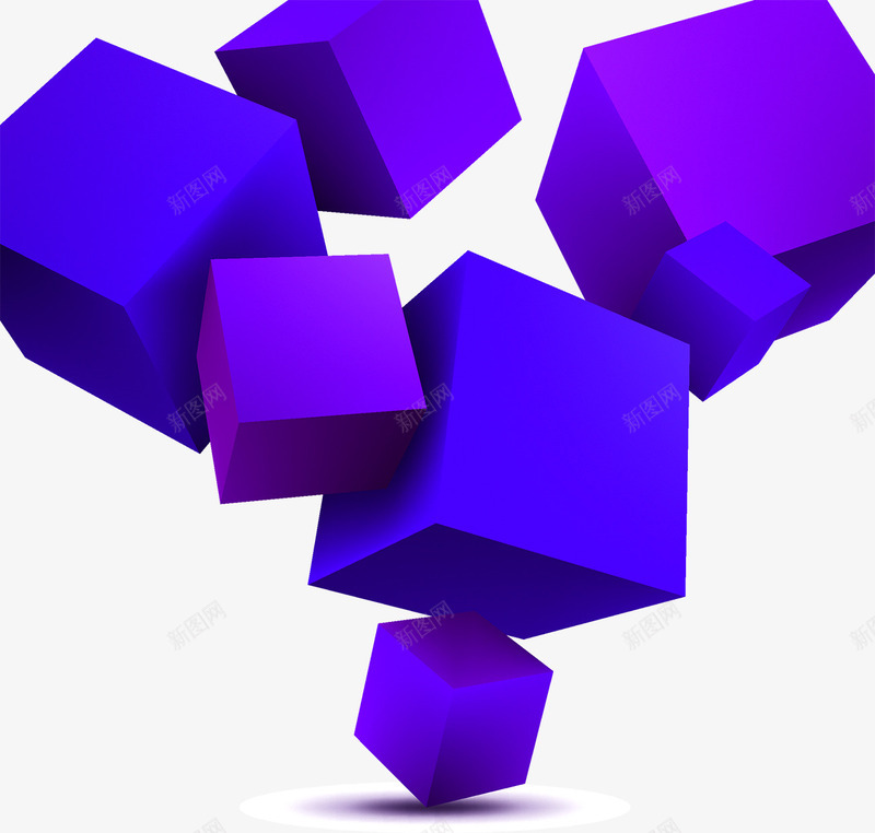 炫彩科技背景png免抠素材_88icon https://88icon.com 多彩 正方体 炫彩 科技 立体 背景