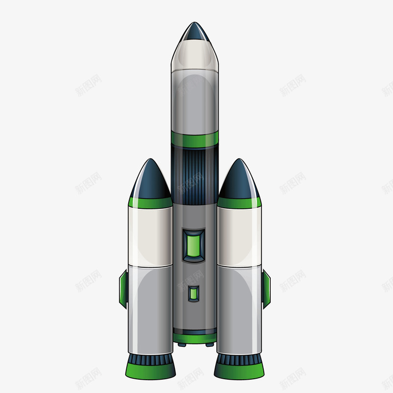 卡通火箭宇宙飞船png免抠素材_88icon https://88icon.com 卡通 宇宙飞船 火箭