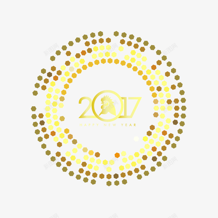 2017鸡年光环艺术字png免抠素材_88icon https://88icon.com 2017年新年字体 2017年艺术字 2017年艺术字设计矢量素材 2017新年字体 个性主题 创意2017年字体 新年艺术字 时尚元素 矢量素材 节日素材
