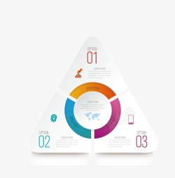 商务表格三角形商务图表高清图片