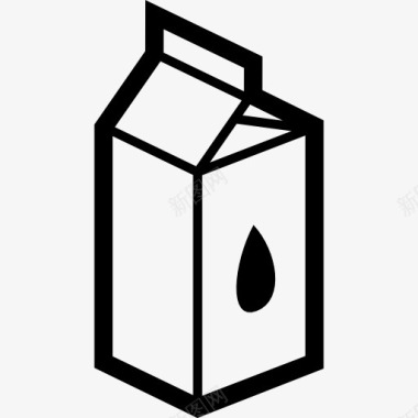 牛奶牛奶盒图标图标