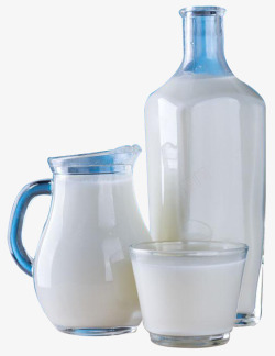 开罐的瓶子玻璃容器牛奶罐子高清图片