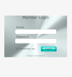 光影不锈钢页面登录导航矢量图素材