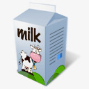 盒装牛奶图标图标