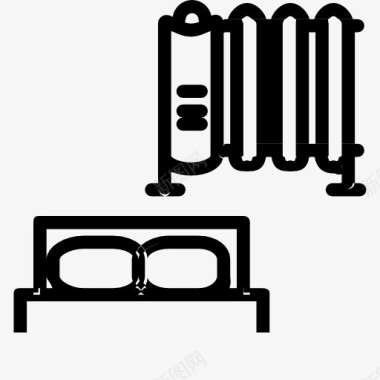 装置加热装置在卧室图标图标