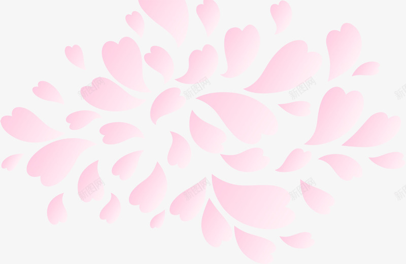 粉色唯美个性花瓣png免抠素材_88icon https://88icon.com 个性 粉色 花瓣 设计