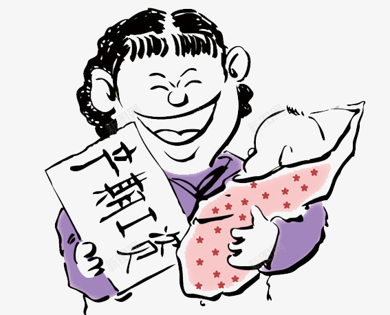 法治漫画女工产假png免抠素材_88icon https://88icon.com 卡通 法制 法治 漫画 违法