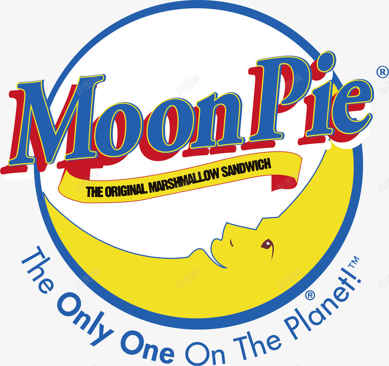 创意月亮矢量图ai免抠素材_88icon https://88icon.com moon pie planet 星球 月亮 矢量图