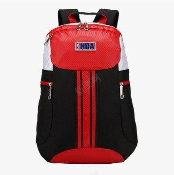 NBA红色运动包png免抠素材_88icon https://88icon.com NBA红色包 个性双肩包 产品实物