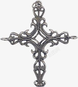 精美雕花金属质感十字架素材