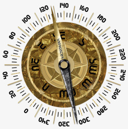 矢量金属指南针指南针高清图片
