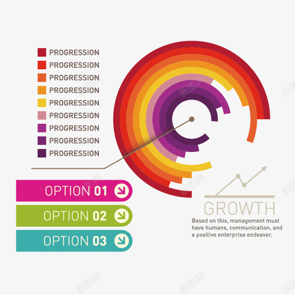 半圆形信息图表png免抠素材_88icon https://88icon.com 信息 信息表 商业图表 图表 多彩 折线 流程 示意图 说明