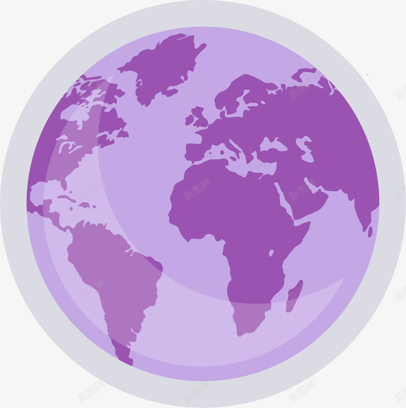 紫色手绘地球星球矢量图eps免抠素材_88icon https://88icon.com 卡通星球 宇宙地球 手绘 星球 矢量星球 紫色 行星 矢量图