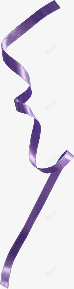 紫色彩带素材