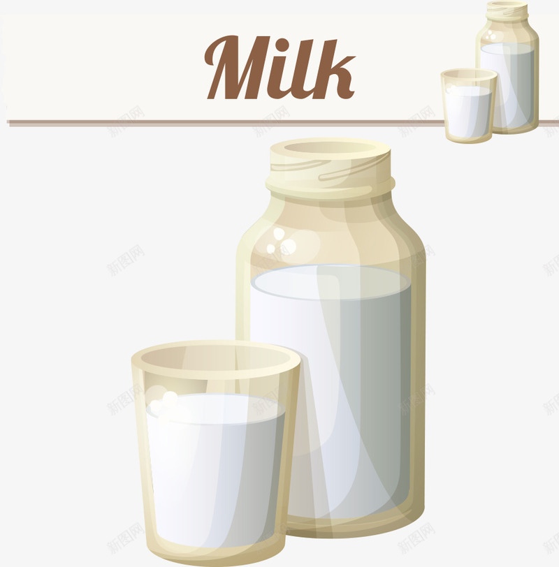 杯子里的牛奶矢量图ai免抠素材_88icon https://88icon.com 卡通牛奶 杯子 牛奶 矢量牛奶 矢量图