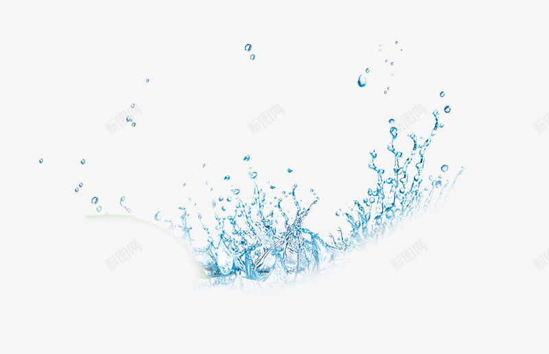 水花四溅png免抠素材_88icon https://88icon.com 四溅 水花 蓝色