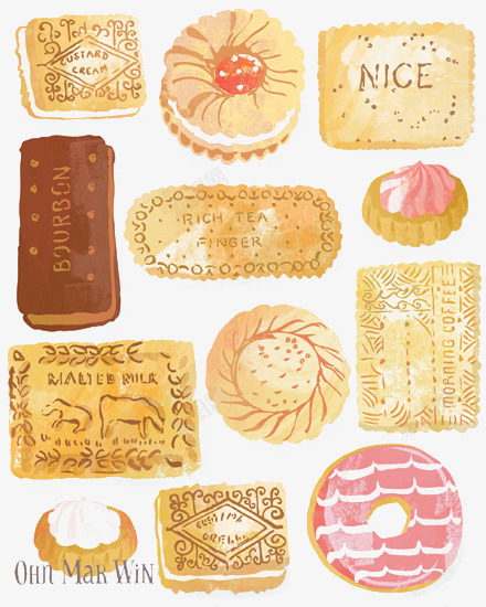 各类手绘甜点面包点心png免抠素材_88icon https://88icon.com 巧克力面包 手绘点心 牛奶饼干 甜点 面包 食品 饮食点心