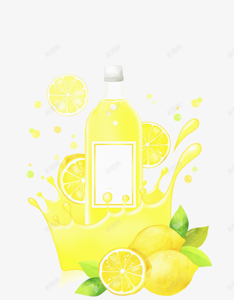创意新品橙汁饮料png免抠素材_88icon https://88icon.com 卡通 商务 多彩 手绘 果汁 柠檬 水瓶 漂亮