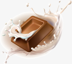 手绘牛奶巧克力素材
