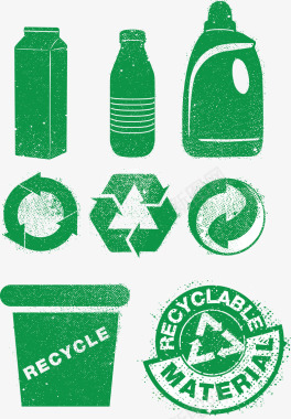 绿色环保生态图标图标