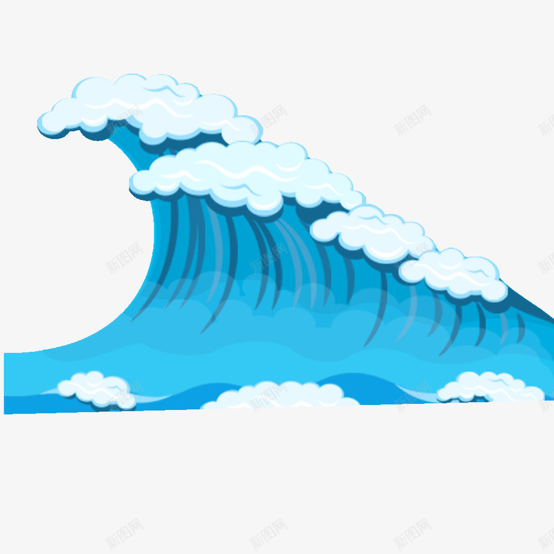 翻起的海浪png免抠素材_88icon https://88icon.com 大海 手绘 水花 海水 海浪 白色的 蓝色的