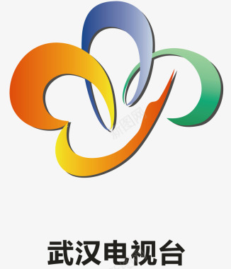 武汉电视台logo矢量图图标图标