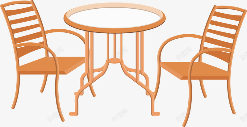 漂亮的椅子矢量图ai免抠素材_88icon https://88icon.com 产品实物 创意 家具 木头 桌子 椅子 漂亮 矢量图