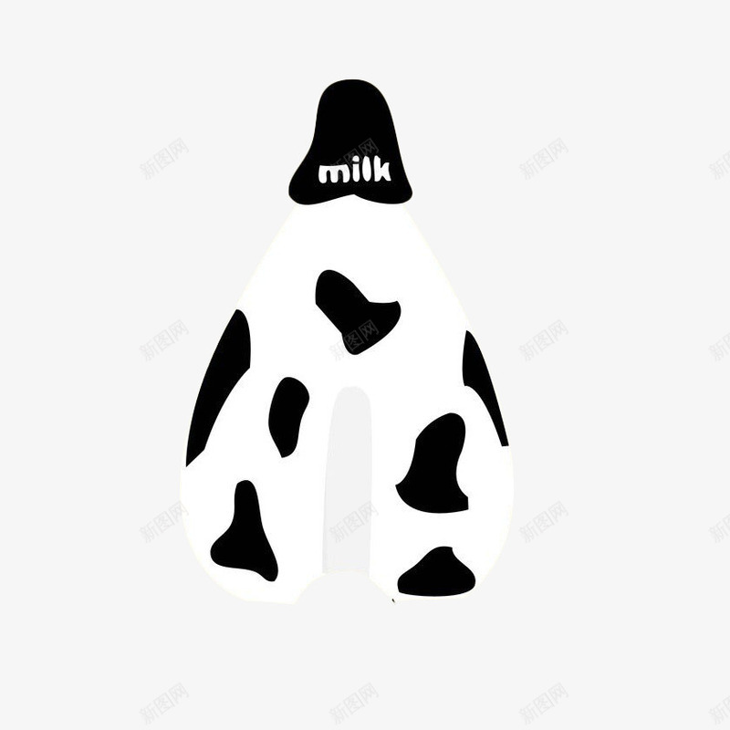 卡通可爱的牛奶瓶png免抠素材_88icon https://88icon.com 包装 卡通 卡通牛奶瓶 奶牛斑点 牛奶 牛奶瓶 瓶子 简约 设计