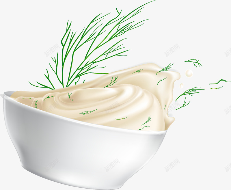手绘碗里的酸奶矢量图ai免抠素材_88icon https://88icon.com 奶酪 手绘 白色的碗 碗里 装饰 酸奶 食物 矢量图